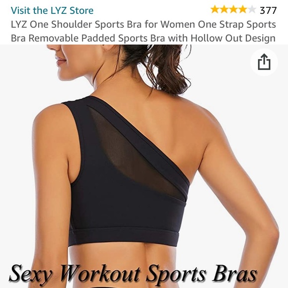 One shoulder sports bra - Picture 3 of 8